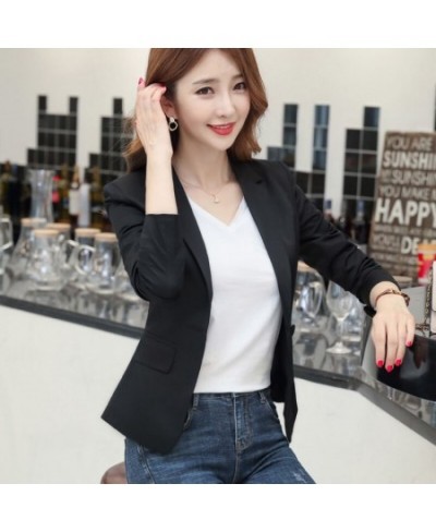 Blazers for Women Short Suit Blazers New Korean Ladies Western Style Slim Fit Slimming Casual Student Suit Jacket Woman Blaze...