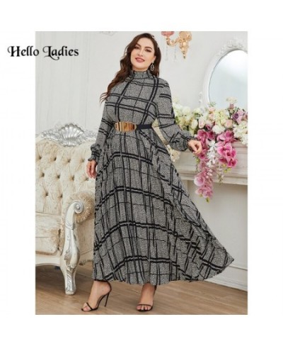 Plus Size Women Large Maxi Dress New Spring Chic Elegant Long Sleeve Muslim Turkish Party Evening Festival Robe Clothing $63....