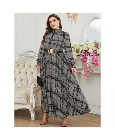 Plus Size Women Large Maxi Dress New Spring Chic Elegant Long Sleeve Muslim Turkish Party Evening Festival Robe Clothing $63....