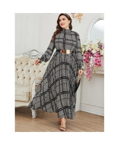 Plus Size Women Large Maxi Dress New Spring Chic Elegant Long Sleeve Muslim Turkish Party Evening Festival Robe Clothing $63....