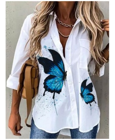 New Fashion Women Blouse Shirt Spring Summer White Shirts Elegant Turn-Down Collar Casual Office Basic Tops Blusas Clothes $3...