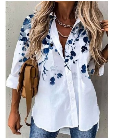 New Fashion Women Blouse Shirt Spring Summer White Shirts Elegant Turn-Down Collar Casual Office Basic Tops Blusas Clothes $3...