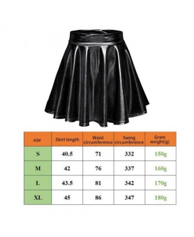 Metallic Skirt Women's Metallic Pleated Skirt Mini Skater Skirt Sun Costume Space Girl Costume 90s Outfit For Ballet Disco $2...