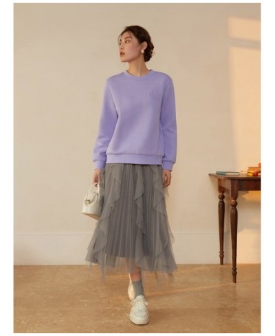 Elastic Waist Women Gray Irregular Mesh A-LINE Skirts 2023 Spring New Commuter Lady Tutu Skirt Casual High Waist Bottom $66.3...