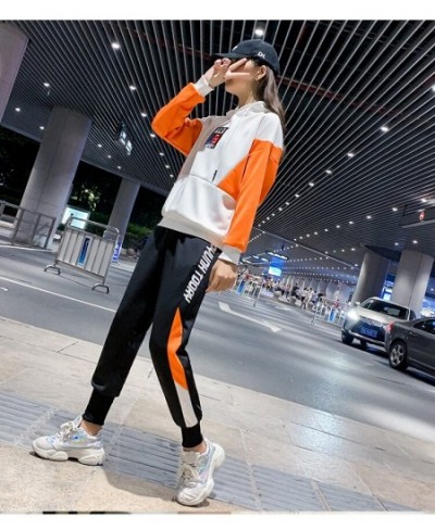 2023 Slim Black Hoodies Women Set Stripe Side Casual Two Piece Set Women Zipper Long Hooded Sweatshirt + Pant 3xl $41.04 - Su...