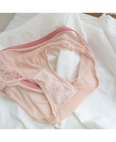 Lace triangle cup underwear thin section no steel ring is small and thin shoulder strap girls bra panties set $39.48 - Underwear