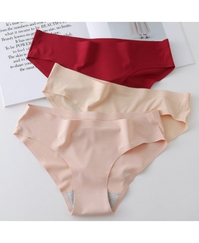 10 PCS/Set Seamless Women's Panties Ice Silk Women Underwear Comfortable Female Briefs 10 Pieces Solid Lingerie Panty M-3XL $...