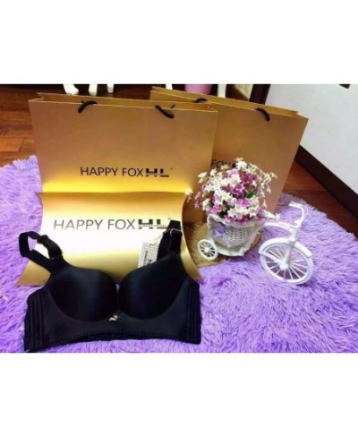 Authentic Happy fox underwear no rims Seamless Bras bra gather deep V breathable abdomen $43.79 - Underwear