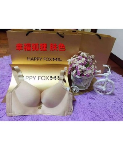 Authentic Happy fox underwear no rims Seamless Bras bra gather deep V breathable abdomen $43.79 - Underwear