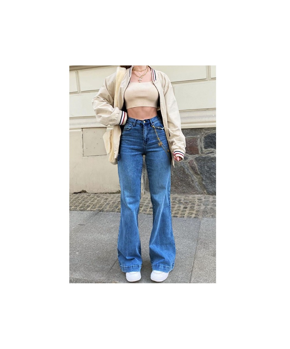 Plus Size y2k Midi Rise Bell Bottom Jeans Fall Outfits Women 2022 Blue Sexy Casual Flared Denim Trousers Streetwear $42.80 - ...