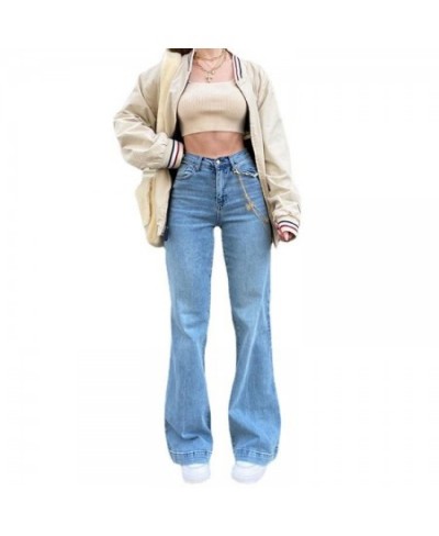 Plus Size y2k Midi Rise Bell Bottom Jeans Fall Outfits Women 2022 Blue Sexy Casual Flared Denim Trousers Streetwear $42.80 - ...