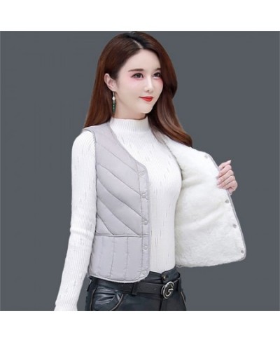 Winter Women Vest Plus Size 5XL Thicken Cotton Padded Jacket Female Autumn Slim Windproof Warm Sleeveless Waistcoat $36.94 - ...