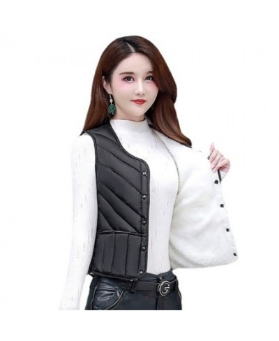 Winter Women Vest Plus Size 5XL Thicken Cotton Padded Jacket Female Autumn Slim Windproof Warm Sleeveless Waistcoat $36.94 - ...