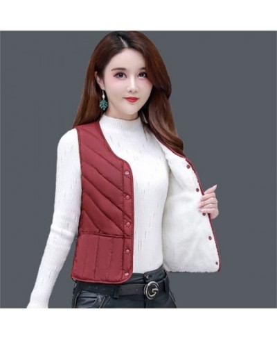 Winter Women Vest Plus Size 5XL Thicken Cotton Padded Jacket Female Autumn Slim Windproof Warm Sleeveless Waistcoat $36.94 - ...