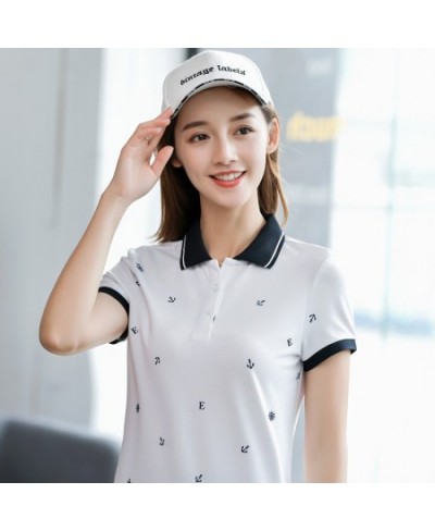 Summer Brand Solid Polo Women Shirt Slim Short Sleeve Camisa Polo Shirt Polo Femme Women Casual Shirts Clothing Female $40.60...