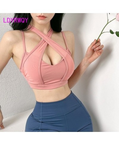 2022 Female show breast big shockproof gather dance bra sexy beautiful back outside wear $31.59 - Underwear