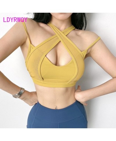 2022 Female show breast big shockproof gather dance bra sexy beautiful back outside wear $31.59 - Underwear