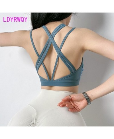 2022 Female show breast big shockproof gather dance bra sexy beautiful back outside wear $31.59 - Underwear