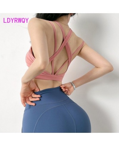 2022 Female show breast big shockproof gather dance bra sexy beautiful back outside wear $31.59 - Underwear