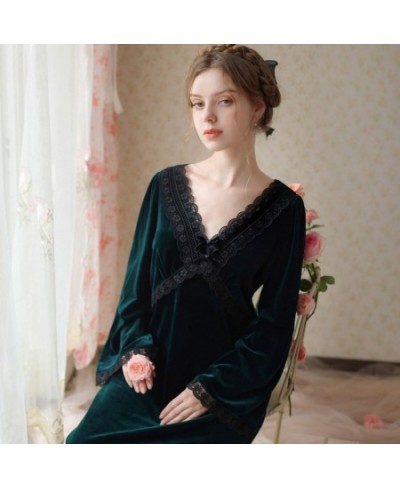 French Spring/Summer Long Canary Fairy Nightgown Thick Home Dress with Loose Flared Sleeves $87.36 - Sleepwears