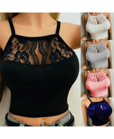 Women Lace Sexy Vest Strap Fashion Camisole Sleeveless T-Shirt Underwear Tank Tops Lady Korean Casual Women Summer Tank Cropt...