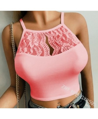 Women Lace Sexy Vest Strap Fashion Camisole Sleeveless T-Shirt Underwear Tank Tops Lady Korean Casual Women Summer Tank Cropt...