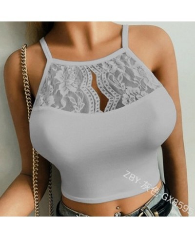 Women Lace Sexy Vest Strap Fashion Camisole Sleeveless T-Shirt Underwear Tank Tops Lady Korean Casual Women Summer Tank Cropt...