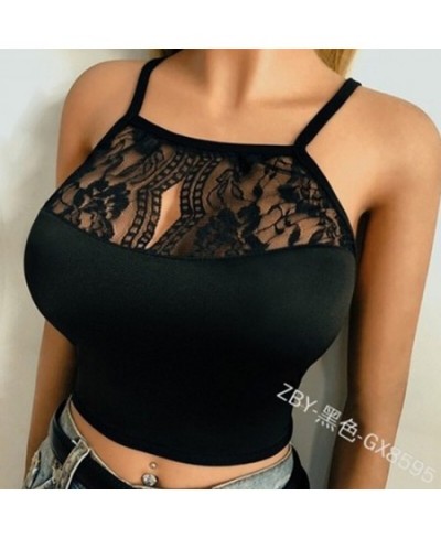 Women Lace Sexy Vest Strap Fashion Camisole Sleeveless T-Shirt Underwear Tank Tops Lady Korean Casual Women Summer Tank Cropt...