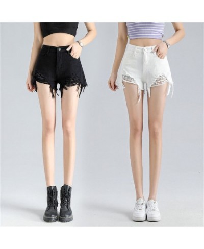 Vintage Ripped Jeans Shorts Women High Waist Denim Shorts Female Summer Chic Streetwear Stylish Sexy Hot Shorts Girls jeans $...