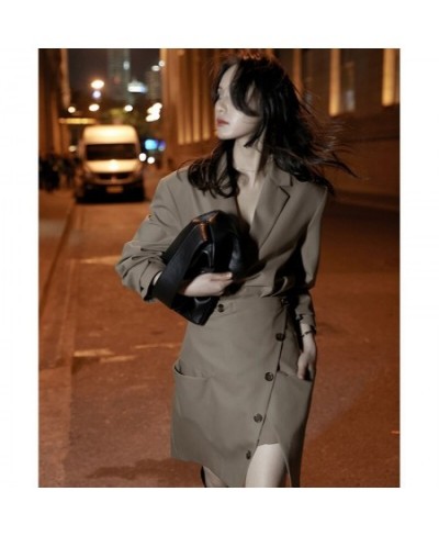 Fashion Suit Autumn New Women's Office Lady Blazer Short Skirt Temperament Street Suit Two-piece Set $92.33 - Suits & Sets