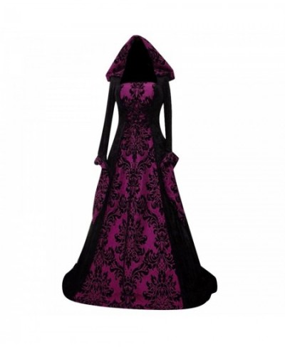 Halloween Costume Wicca Witch Medieval Dress Women Adult Plus Size Scary Cosplay Gothic New Wizard Halloween Costumes for Wom...