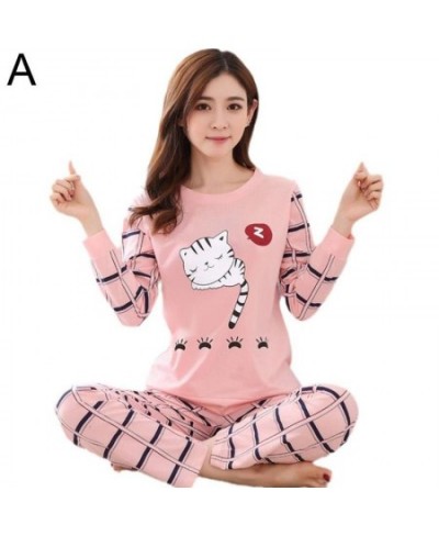 Ladies Womens Pyjamas Set Long Sleeve Top Nightwear Stretchy Sleepwear Nightwear Sleeve Pajamas Long Loose Loungewear W7c9 $2...