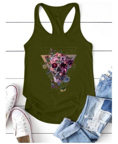 Butterfly Skull Print Funny Womens Tank Tops New Summer Loose Tank Tops Sleeveless Femme Tees Shirt Ropa Mujer Verano 2022 $2...