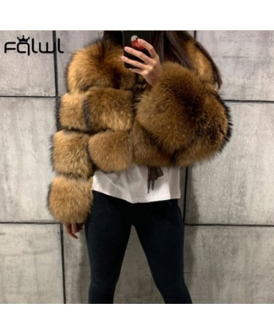 Winter Thick Warm Soft Faux Fur Coat Women Long Sleeve Crop Jacket Coat Female Brown Cropped Faux Fur Coat Casual 2023 New $1...