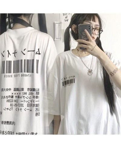 Punk Vintage KoreanFashion Goth Graphic Women Y2k Top Style Crop O-neck Tshirt Japanese Streetwear Short Sleeve T-shirt $27.6...