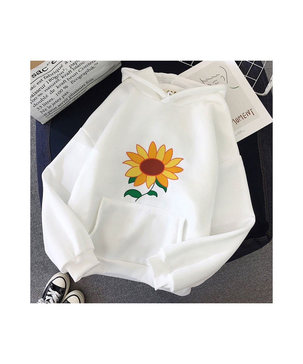 Wonder Egg Priority Kawaii Hoodie Aesthetic Sun Flower Pocket Same Paragraph Casual Loose Sweatshirts Anime Cartoon Cute $29....