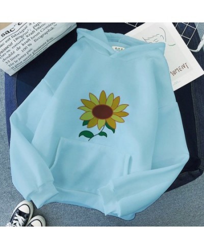 Wonder Egg Priority Kawaii Hoodie Aesthetic Sun Flower Pocket Same Paragraph Casual Loose Sweatshirts Anime Cartoon Cute $29....