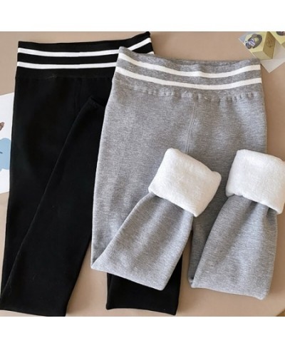 Women Winter Thickened Pants Warm Fleece Trousers Elastic Waist Cashmere Thermal Underwear Trousers For Women 2022 Winter $28...