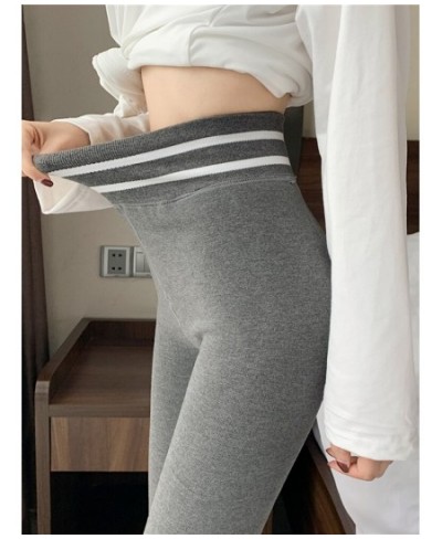 Women Winter Thickened Pants Warm Fleece Trousers Elastic Waist Cashmere Thermal Underwear Trousers For Women 2022 Winter $28...