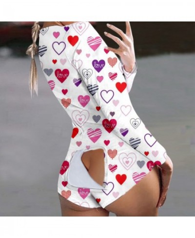 Butterfly Print Short Jumpsuits Pijamas Women Button Flap Sexy Onesie For Adults Plus Size Party Club Female Rompers Mujer Ne...