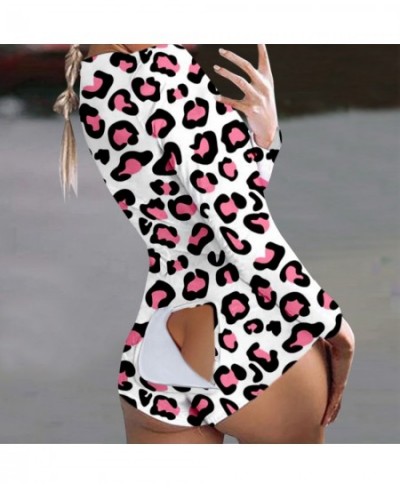 Butterfly Print Short Jumpsuits Pijamas Women Button Flap Sexy Onesie For Adults Plus Size Party Club Female Rompers Mujer Ne...