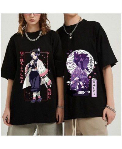 Japanese Anime Demon Slayer T Shirt Unisex Tanjirou Kamado Graphic Tee Shirt Women Kimetsu No Yaiba Nezuko Tshirt Female $23....