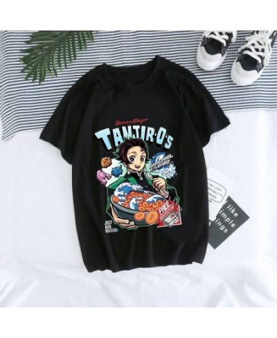 Japanese Anime Demon Slayer T Shirt Unisex Tanjirou Kamado Graphic Tee Shirt Women Kimetsu No Yaiba Nezuko Tshirt Female $23....