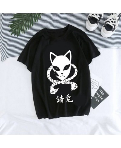 Japanese Anime Demon Slayer T Shirt Unisex Tanjirou Kamado Graphic Tee Shirt Women Kimetsu No Yaiba Nezuko Tshirt Female $23....