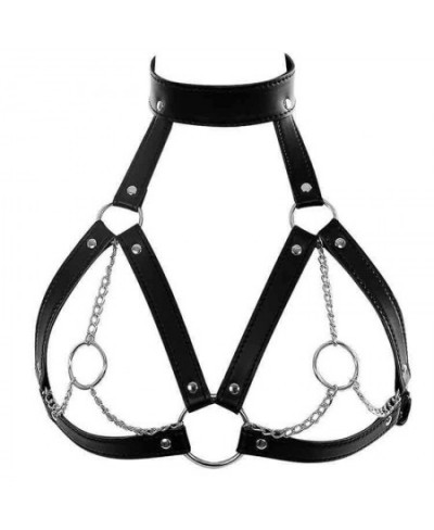 Fashion Sexy Leather Full Body Harness Bra Women Garter Belts Suspenders Bondage Straps Erotic Chest Harness Belt Lingerie $3...