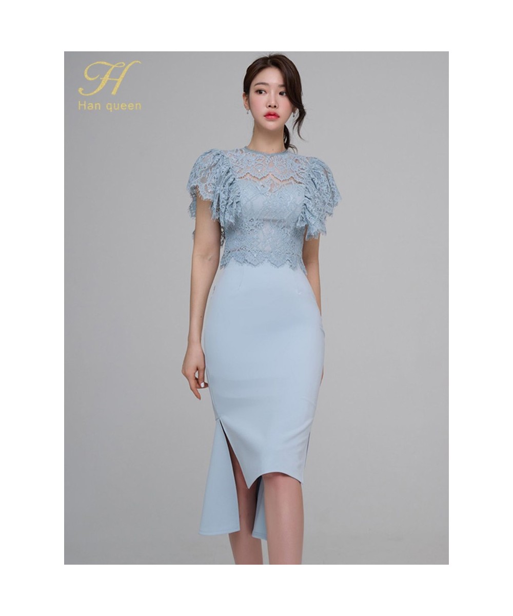 New 2 Pieces Set Women Hollow Out Lace Top + Irregular Pencil Skirts Simple Office Skirt Suit Casual Female Clothing $61.13 -...