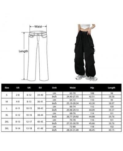 Y2k Cargo Pants Women Streetwear Casual Wide Leg Pants Harajuku Vintage Solid Baggy Straight Trousers Ladies Oversize $27.05 ...