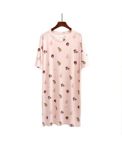 Summer Fruits Full Printed Sweet Women Nightwear O-neck Short Sleeve Pullover Sleepshirts Japan Style Casual Loose Homewear $...