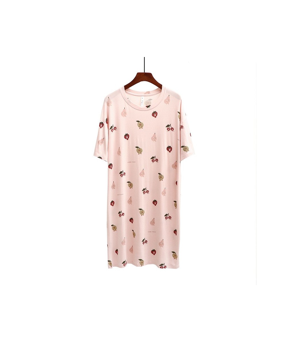 Summer Fruits Full Printed Sweet Women Nightwear O-neck Short Sleeve Pullover Sleepshirts Japan Style Casual Loose Homewear $...