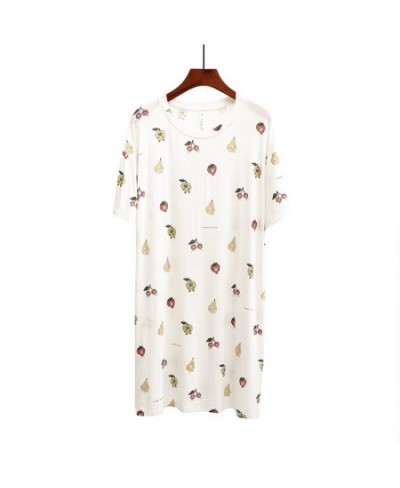 Summer Fruits Full Printed Sweet Women Nightwear O-neck Short Sleeve Pullover Sleepshirts Japan Style Casual Loose Homewear $...